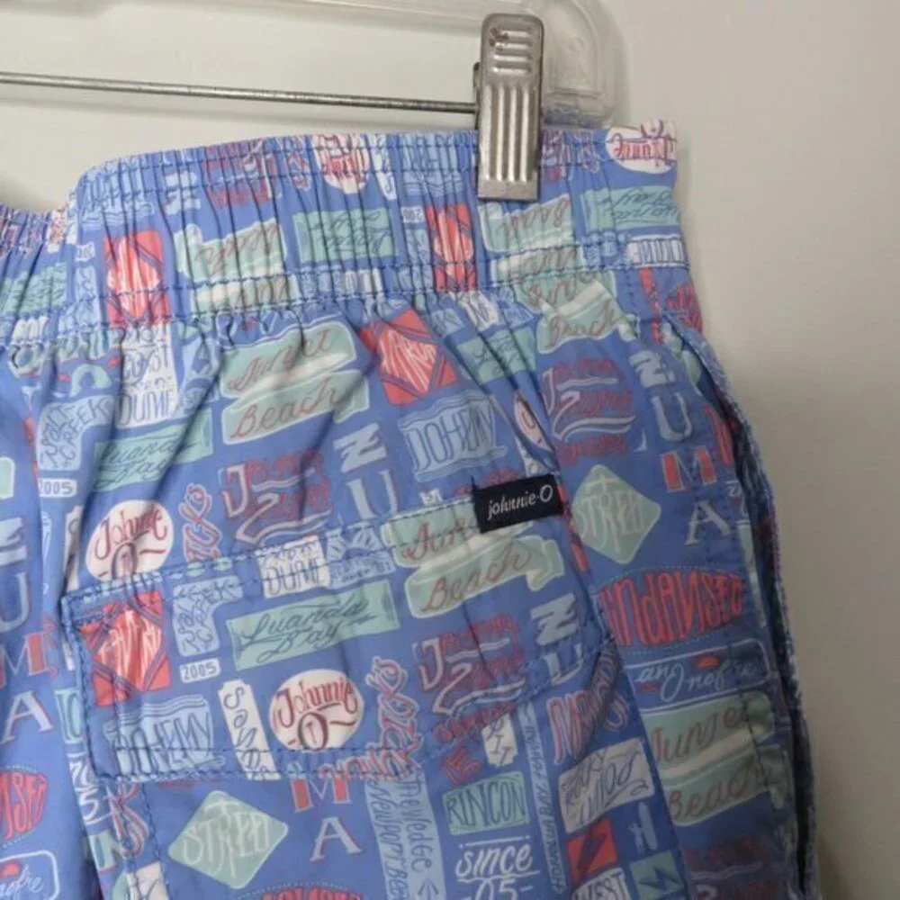 Johnnie-O Allover‎ Print Swim Trunks Board Shorts